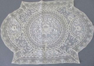 2 Antique Creamy French NORMANDY LACE 16 