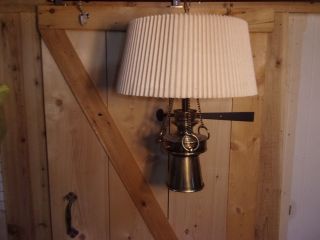 Vintage Retro Nautical Marine Large Brass Swag Ceiling Hanging Lamp Mid Century