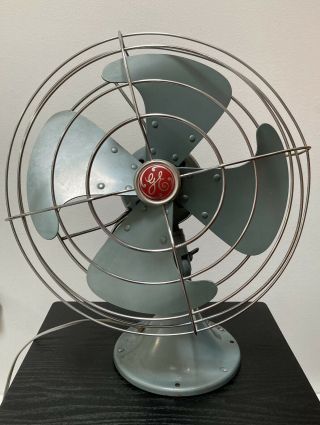 Vintage Ge General Electric Vortalex Oscillating 3 Speed Fan Fm12v43