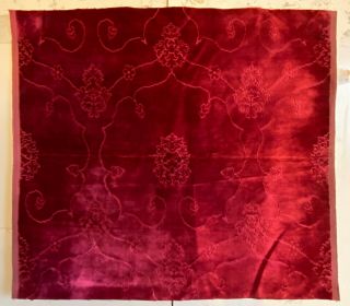 19th Century French Woven Silk Velvet Fabric (3196)