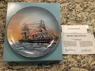 1981 Royal Cornwall Legendary Ships Of The Sea Collector Plate The Roth Ramhach