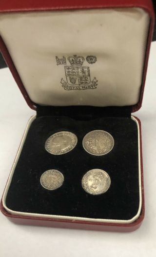 Vintage Set Of 1960 Maundy Money Silver Coins