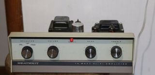 Vintage Heathkit Model Aa - 13 14 Watt Hi Fi Mono Tube Amplifier Mullard Tubes