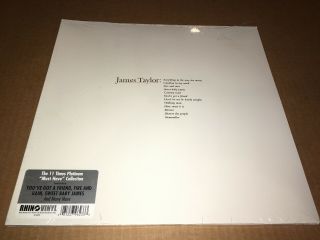 James Taylor Greatest Hits Lp Rhino Reissue Vinyl Record Album