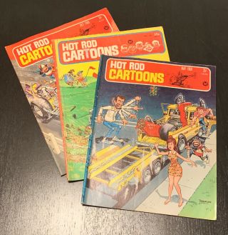 Vintage Hot Rod Cartoons Comic Books 1967 1968 May July Collectable
