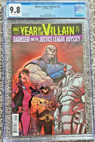 Justice League Odyssey 15 Acetate Cover Cgc 9.  8 Dc Comics 2020