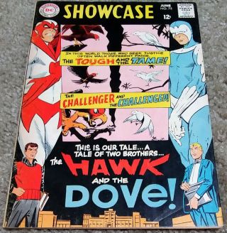 Showcase 75 Vg/fine 1st Appearance Hawk And Dove Steve Ditko Silver Age Key
