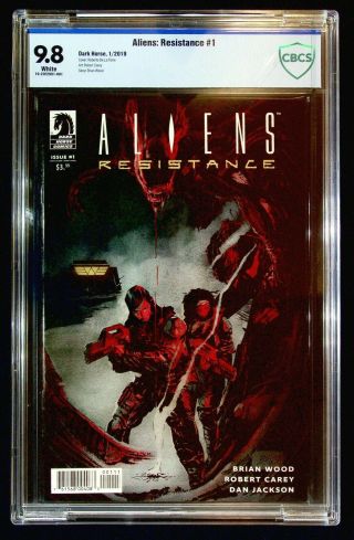 Aliens: Resistance 1 Cbcs 9.  8 Brian Wood Robert Carey Roberto De La Torre Cover