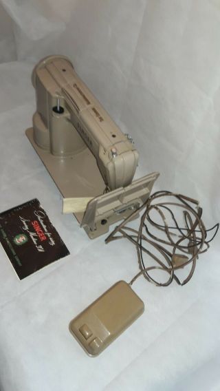 Vintage 1953 Singer 301a Slant Needle Heavy Duty Sewing Machine Needs Cord