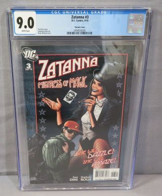 Zatanna 3 (brian Bolland 1:10 Variant Cover) Cgc 9.  0 Vf/nm Dc Comics 2010