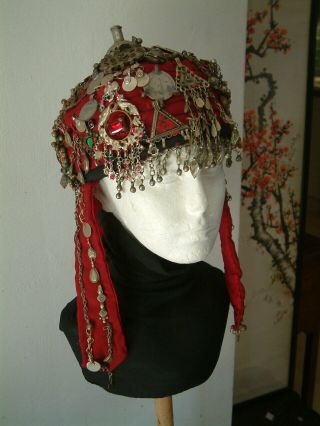 Antique/vintage Afghan Heavily Decorated Tribal Hat.