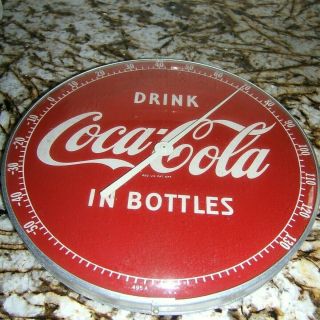 Vintage Coca Cola In Bottles Thermometer 495