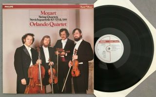 K951 Mozart String Quartets Orlando Quartet Philips 412 121 - 1 Digital Stereo