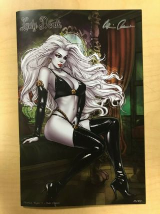 Lady Death Mischief Night 1 Solo Variant Cover By Elias Chatzoudis Signed /100