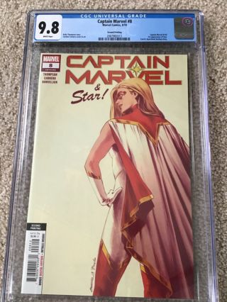 Captain Marvel 8 Cgc 9.  8 2nd Printing 1st Appearance Of Star Minty Comicbook A,