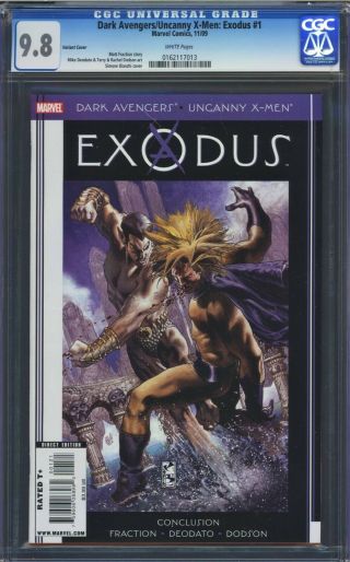 Dark Avengers / Uncanny X - Men: Exodus 1 Cgc 9.  8 Bianchi Variant Namor Sentry