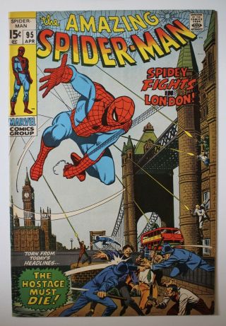 1971 The Spiderman - Spidy Fights In London - Vol.  1 No.  95 - Book