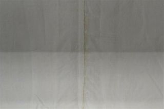 antique bed sheet linen Civil War era homespun 72x76 monogram 1850s 2