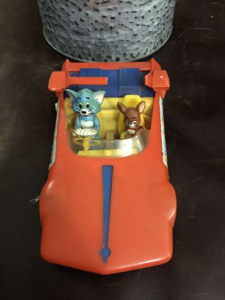 Marx Tom And Jerry Friction Sport Car Vintage Toy 1960s Hanna Barbera See Desc