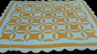 Gorgeous Unwashed Ca 1900 All Hand Stitched Cotton Patchwork Quilt 87 " X 78 "