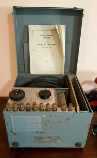 Vintage Resistor Load Bank And Field Rheostat,  Heyer Products Bellville N.  J.