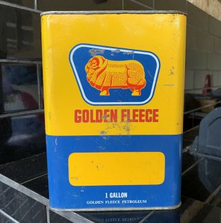 Golden Fleece 1 Gallon Vintage Duo Oil Tin