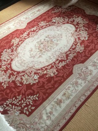 Vintage French Aubusson Tapestry Hand Made Rug