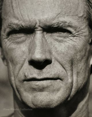 1989 Vintage Herb Ritts Movie Actor Clint Eastwood Film Director Photo Art 16x20