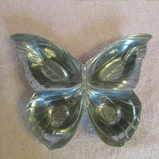 Fitz & Floyd Silver Butterfly Serving Dish Nuts,  Candy,  Mints.