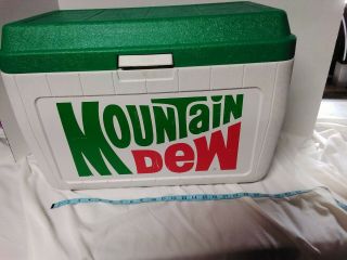 Final Vtg Large Coleman Mtn Dew Limited Edition Cooler Heavy Duty 25x17x14