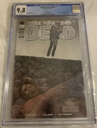 The Walking Dead 100 Charlie Adlard Variant Cgc 9.  8 (nm/mt) Cover H First Negan