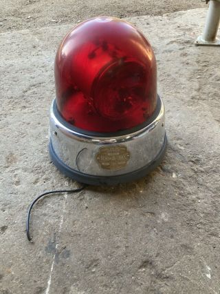 Federal Sign And Signal Beacon Ray Model 17 12 Volt Vintage Fire Emergency Light