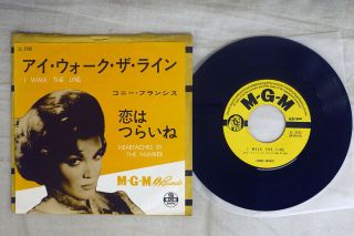 Connie Francis I Walk The Line Mgm Ll 2183 Japan Vinyl 7