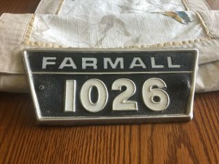 Vintage Farmall 1026 Tractor Farm Emblem Sign Badge