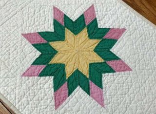 Country Stars Vintage c 1930s Table QUILT Runner 68 x 17 Quilting 2