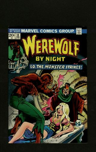 Werewolf By Night 14 Marvel 1974 Classic Ploog Bondage Art Nm - 9.  2