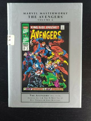 Marvel Masterworks: The Avengers Volume 6 Hc (2006) 1st Print Oop Vision