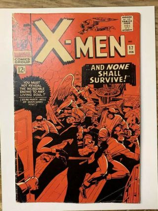 The X - Men 17/silver Age Marvel Comic Book/vg -