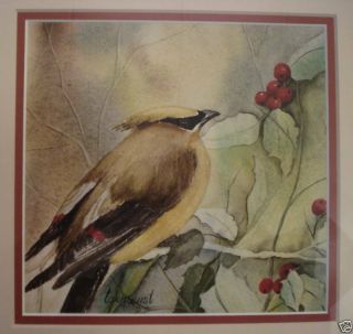 Dragana Tornquist Ri Artist Watercolor Painting Bird Art Newport Signed Vintage