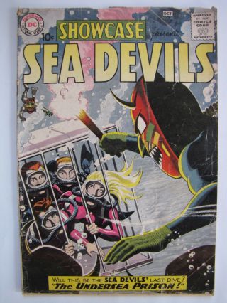 Showcase 28 (sep - Oct 1960,  Dc) [g/vg 3.  0] Featuring The Sea Devils