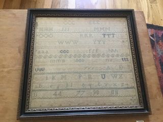 Antique 1835 Child’s Sampler - Mary Ann Peck - Aged 4 Years