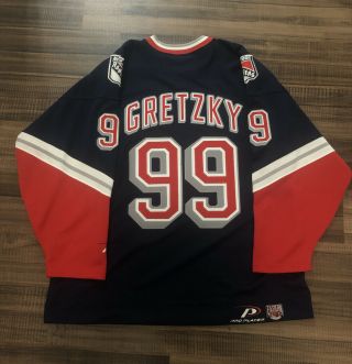 Lady Liberty Wayne Gretzky York Rangers Nhl Hockey Jersey Vintage Large L