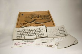 Vintage Apple Adjustable Keyboard M1242ll/a With Num Keypad Box Sware Receipt
