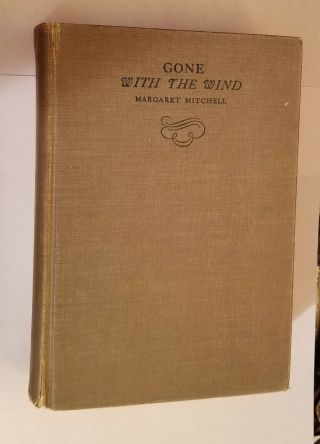 Vintage 1936 Hardback Gone With The Wind First Edition