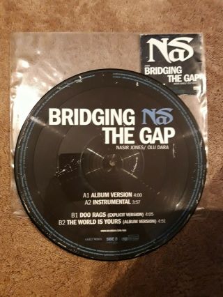 Nas Bridging The Gap 12 " Ltd Ed.  Picture Disc Vinyl 675468 Hip Hop