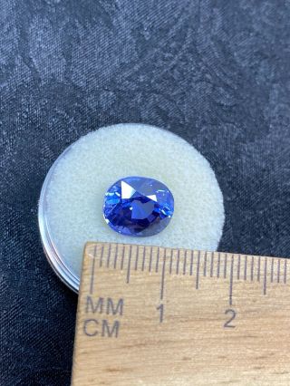 Unknown Faceted Blue Gemstone In Gem Jar - 6.  50ct - Vintage Estate Find
