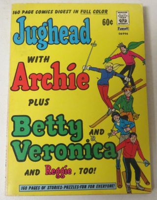 Vintage 1973 Jughead With Archie Comics Digest 1 Fawcett Full Color Digest