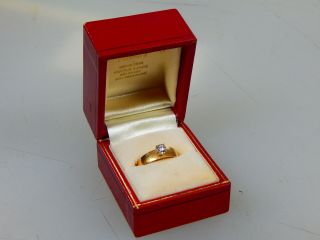Vintage Estate 14k Solid Yellow Gold Diamond Engagement Ring 2.  8g Size 6