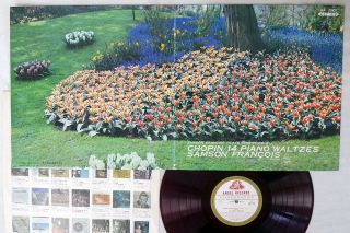 Samson Francois Chopin 14 Piano Waltzes Angel Aa - 7320 Japan Red Vinyl Vinyl Lp