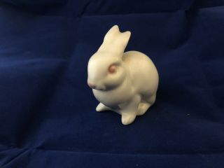 Vintage Goebel W.  Germany Porcelain Albino Bunny Rabbit Figurine